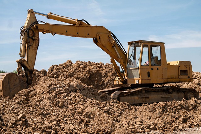Two construction workers at a project site